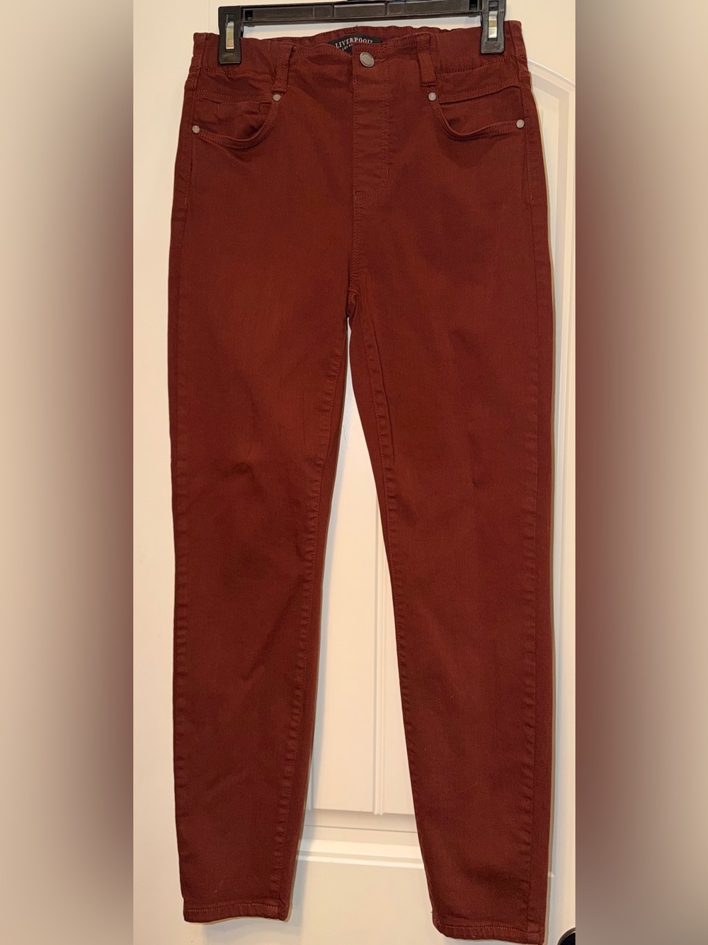 Burgundy Liverpool Los Angeles premium skinny jeans size 4 / 27